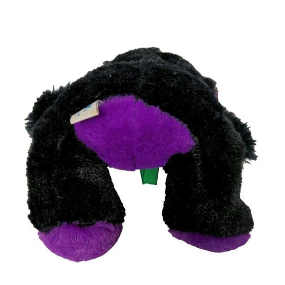 Puli Halloween Black Purple Bat Teddy Bear Plush Stuffed Animal 8" - Picture 5 of 7